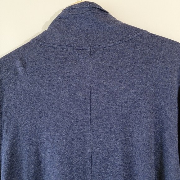 Cj Banks Women Plus Sz Soft Stretchy Lagenlook Top 3X Cowlneck Zip-Up Drawstring - Picture 6 of 12